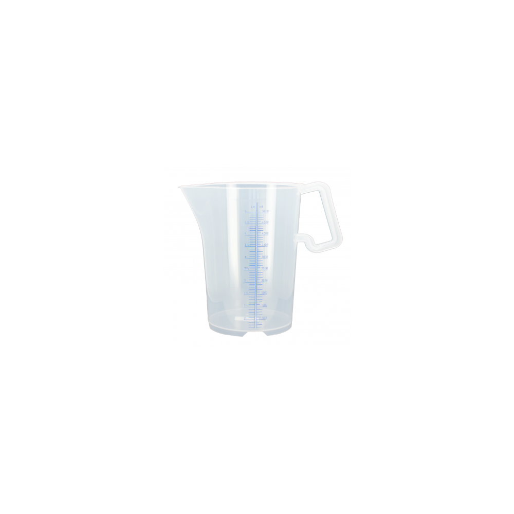 Pot gradué en plastique avec poignée de 1 litre Pot gradué en plastique avec poignée de 1 litre