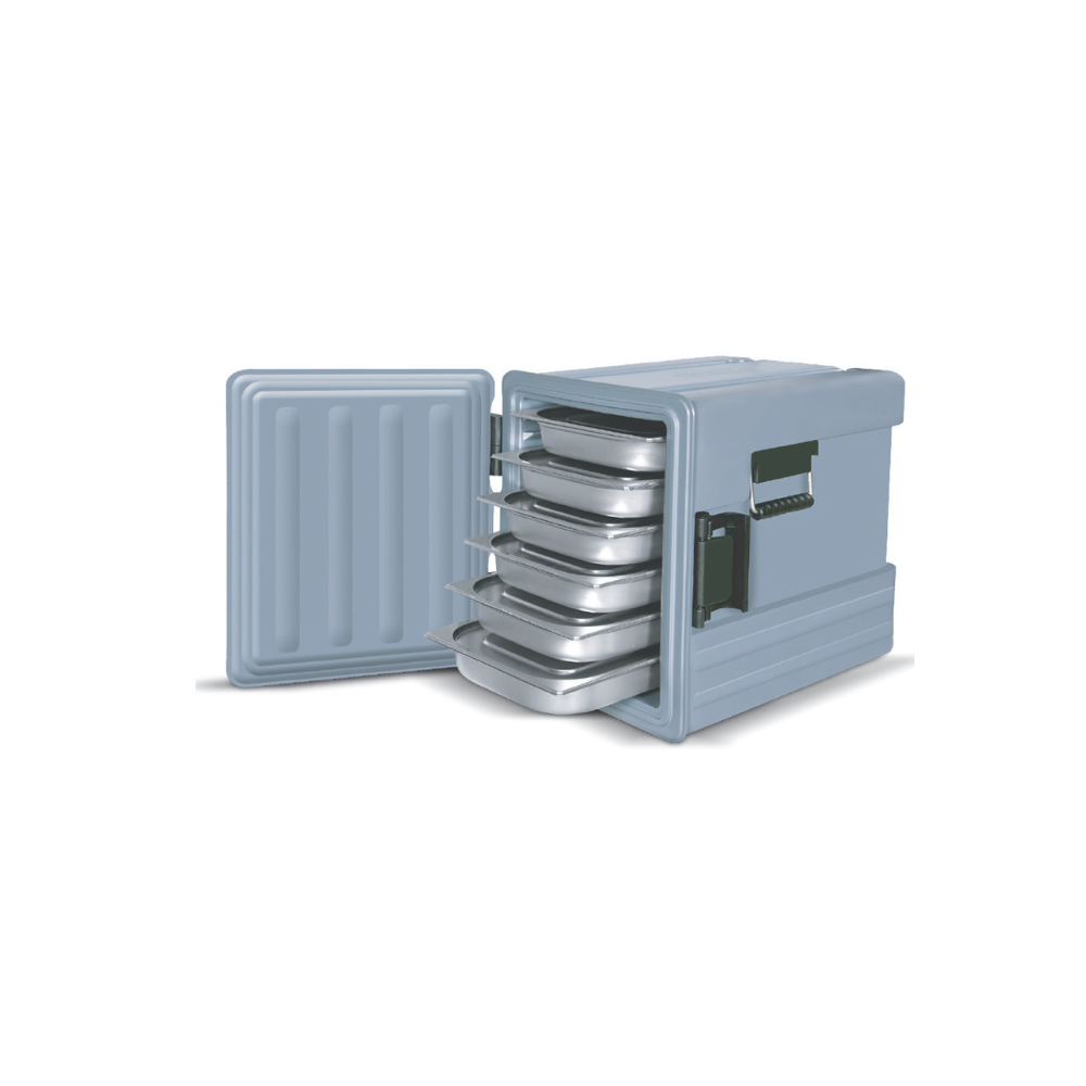 Conteneur isotherme 12 niveaux 1/1 contenance 83 litres dimension : 450x622x575 mm Conteneur isotherme 12 niveaux 1/1 contenance 83 litres dimension : 450x622x575 mm