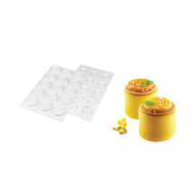 Moule silicone tourbillons 15 empreintes diamètre 45 hauteur 7mm