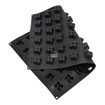 Moule silicone pavoflex 54 mini helices diamètre 40 hauteur 28mm plaque 60x40