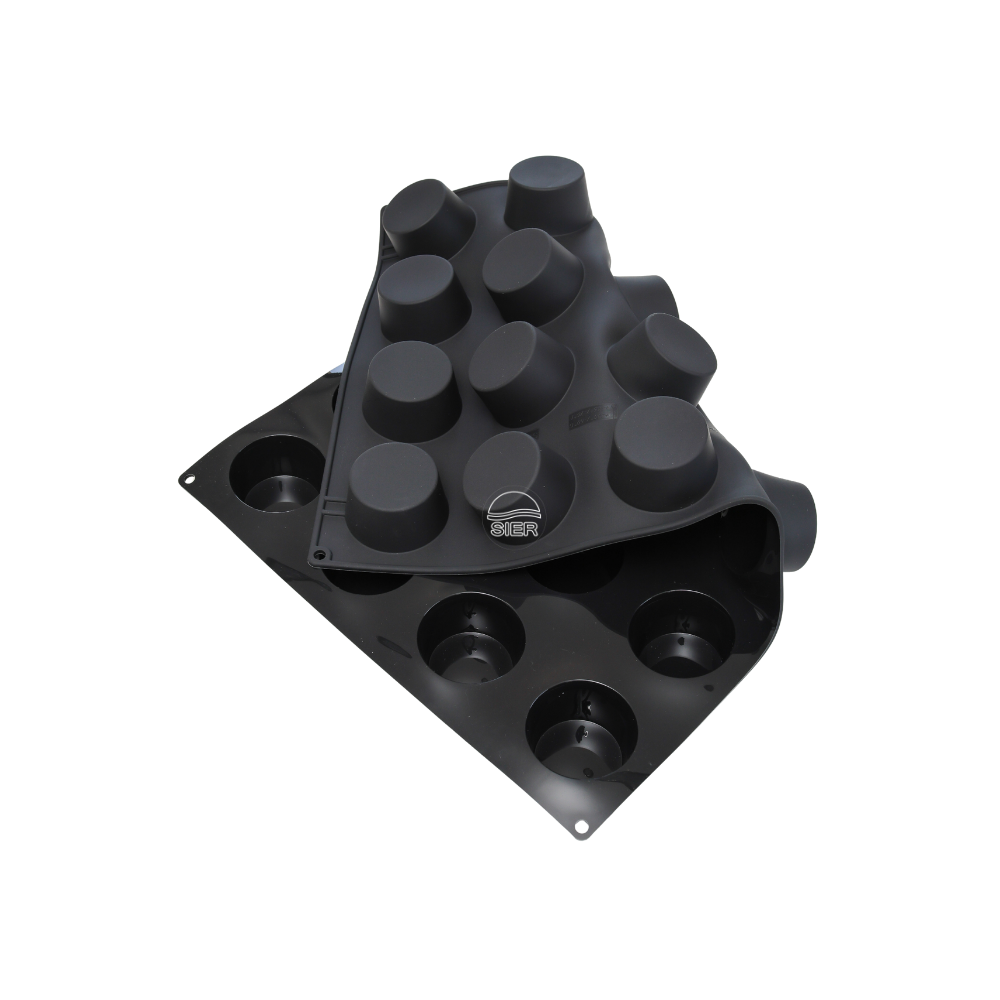 Moule silicone 24 muffins diamètre 69 hauteur 39mm plaque 60x40 Moule silicone 24 muffins diamètre 69 hauteur 39mm plaque 60x40