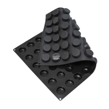 Moule silicone  muffins 60 empreintes diamètre 40 hauteur 20mm 25ml dimension plaque 60x40cm
