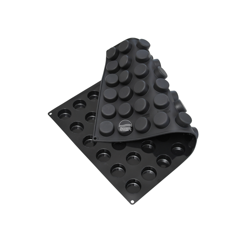 Moule silicone  muffins 60 empreintes diamètre 40 hauteur 20mm 25ml dimension plaque 60x40cm
