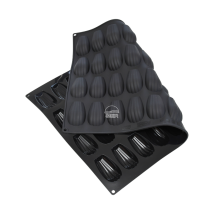Moule silicone 44 madeleines dimension 77x44 hauteur 18mm plaque 60x40