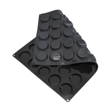 Moule silicone florentins 40 empreintes diamètre 60 hauteur 11mm dimension plaque 60x40cm