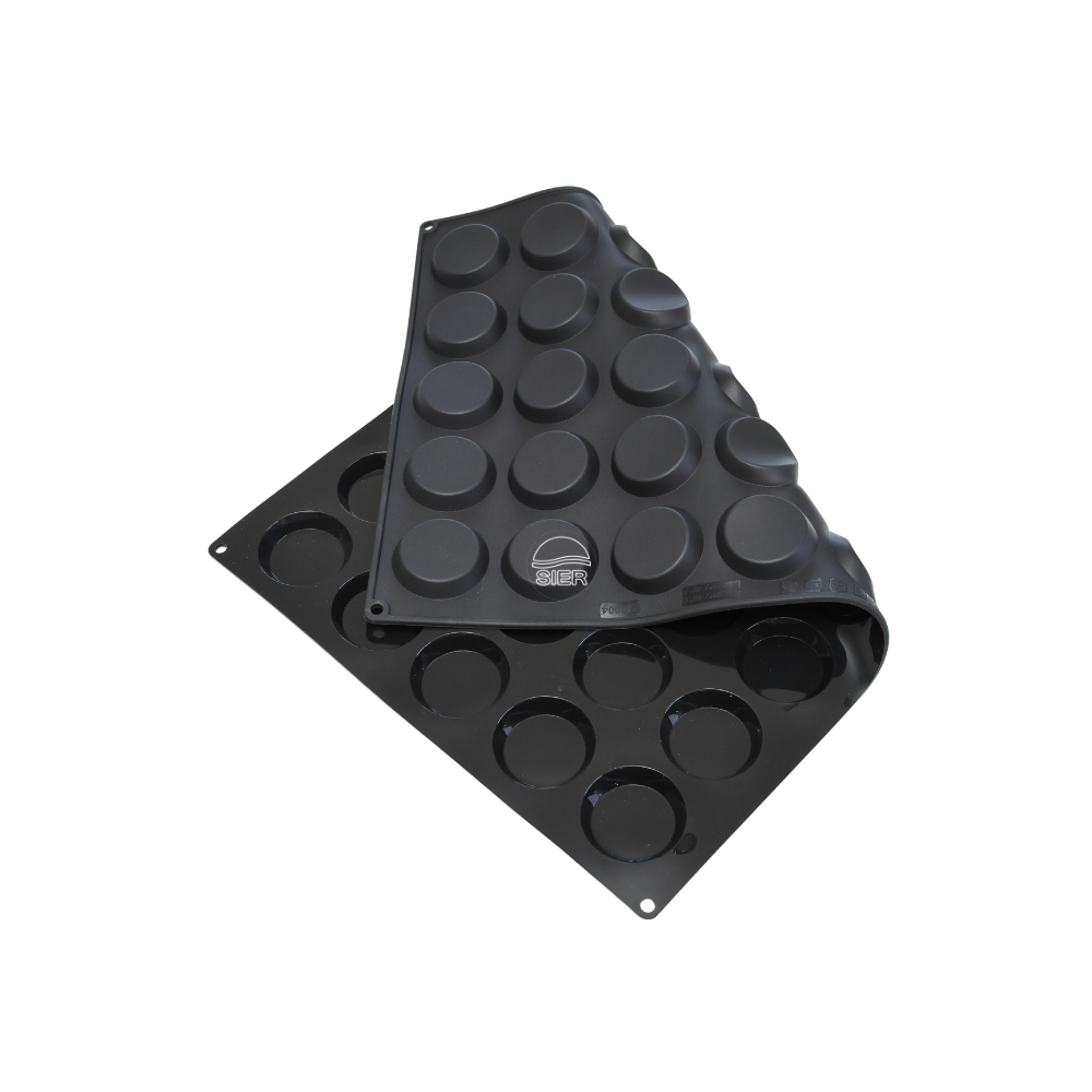 Moule silicone florentins 40 empreintes diamètre 60 hauteur 11mm dimension plaque 60x40cm Moule silicone florentins 40 empreintes diamètre 60 hauteur 11mm dimension plaque 60x40cm