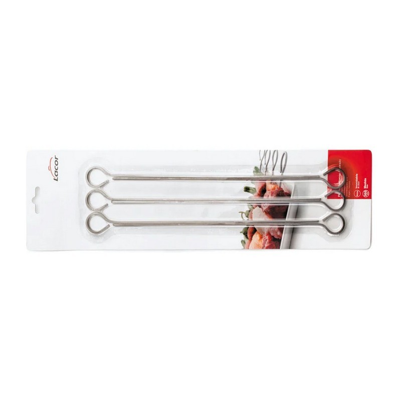 Brochette carrée en inox Longueur 305 ep2,5mm 6 pièces Brochette carrée en inox Longueur 305 ep2,5mm 6 pièces