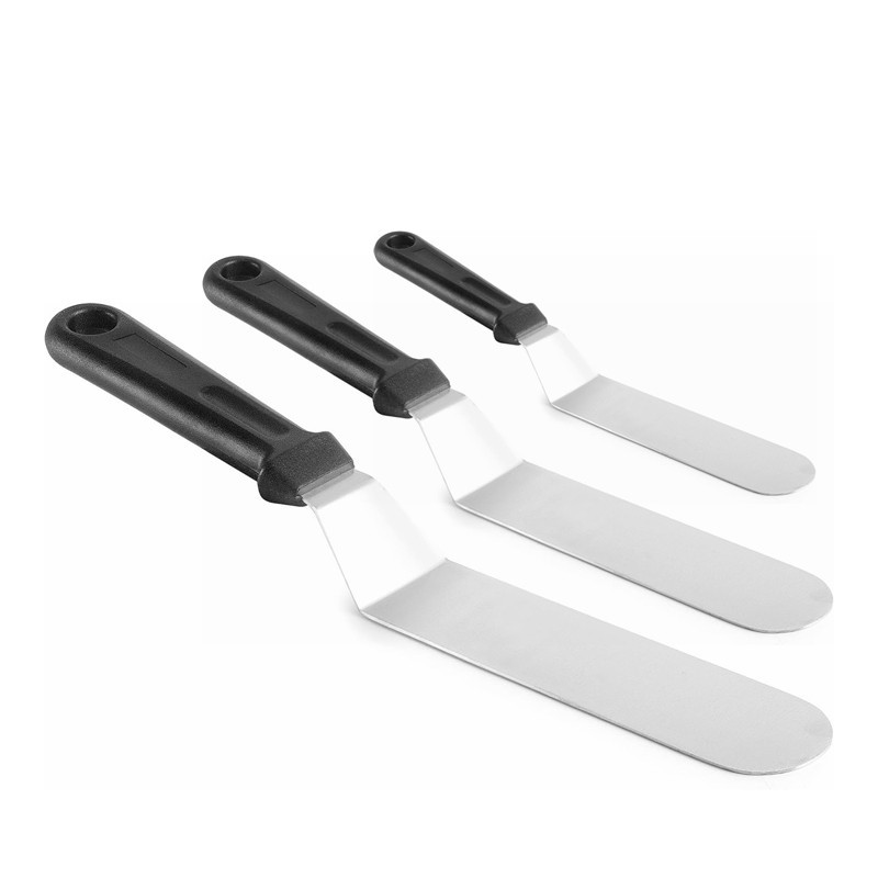 Spatule coudée lame en inox 19x4cm Spatule coudée lame en inox 19x4cm