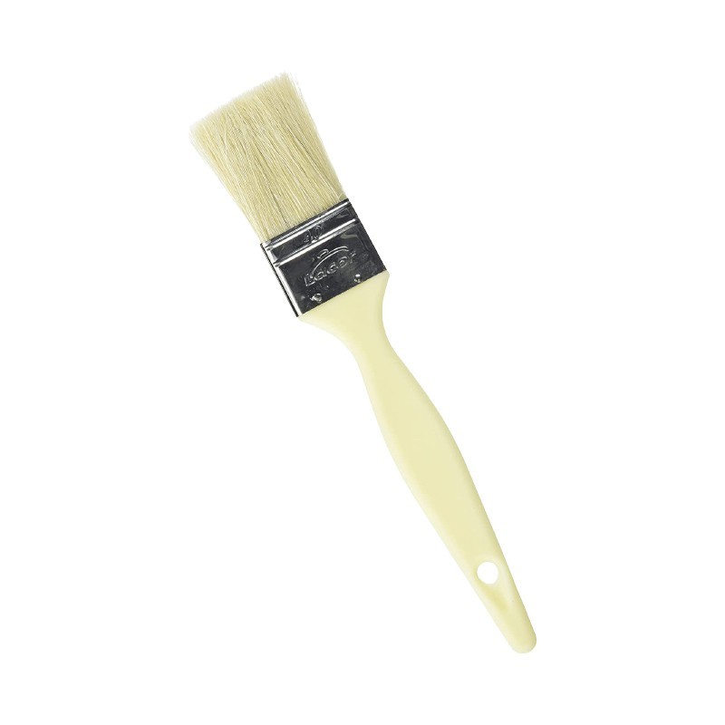 Pinceau en soie virole en inox manche polypropylène 40mm Pinceau en soie virole en inox manche polypropylène 40mm