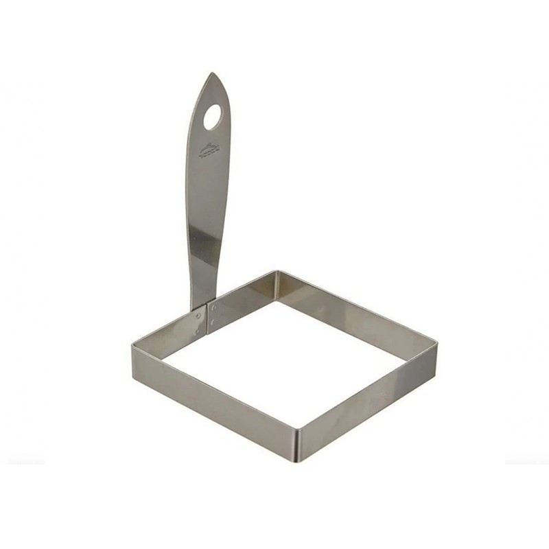 Moule à oeufs carré en inox 85x85mm Moule à oeufs carré en inox 85x85mm