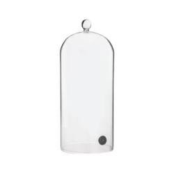 Cloche à fumer en verre pour cocktails Diamètre 12.5cm Hauteur 26.5cm
