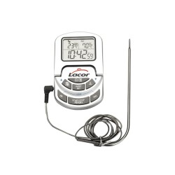 Thermomètre numérique pour le four avec sonde 0°-300°c ecran rabattable/compteur croissant/base magnetique