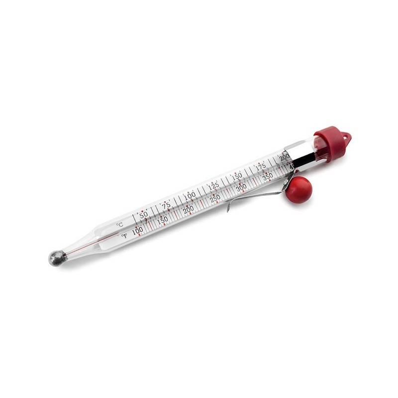 Thermomètre à sucre en polypropylène 200°c Longueur 21,5cm Thermomètre à sucre en polypropylène 200°c Longueur 21,5cm