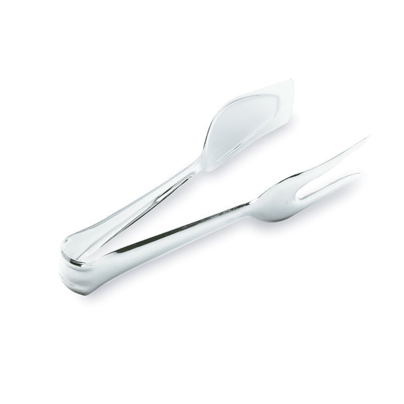 Pince à rotie cuillère/fourchette en inox 21cm Pince à rotie cuillère/fourchette en inox 21cm