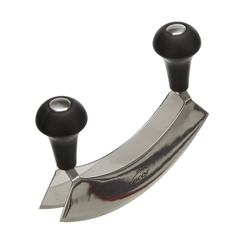 Hachoir de légumes double manuel en inox 17x2cm Hachoir de légumes double manuel en inox 17x2cm