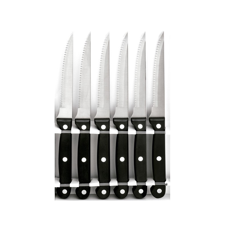 Set de 6 couteaux à steak 21cm Set de 6 couteaux à steak 21cm