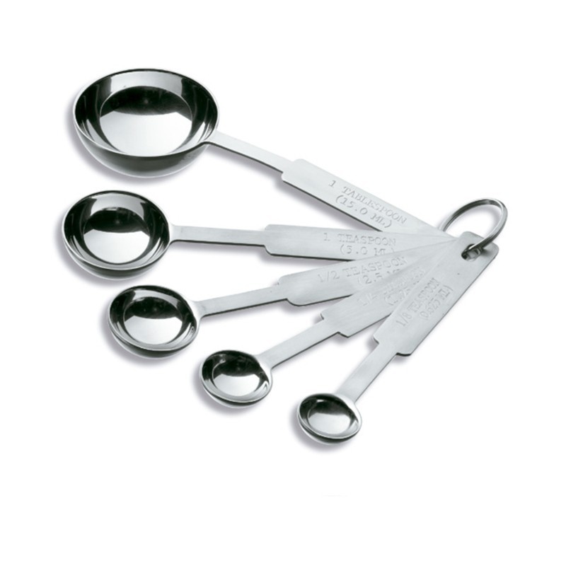 Ensemble de 5 cuillères à doser inox 18/10 0,6/1,25/2/5/15ml Ensemble de 5 cuillères à doser inox 18/10 0,6/1,25/2/5/15ml