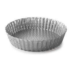 Moule perforée mobile haut rond diamètre 20cm Hauteur 5,0cm cannele