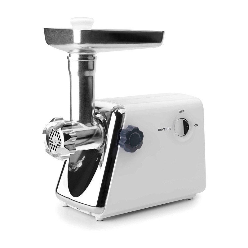 Hachoir à viande 300 watts 1kg/mn inclut 3 disques perforés et 3 accessoires 220 volts 386x166x342mm