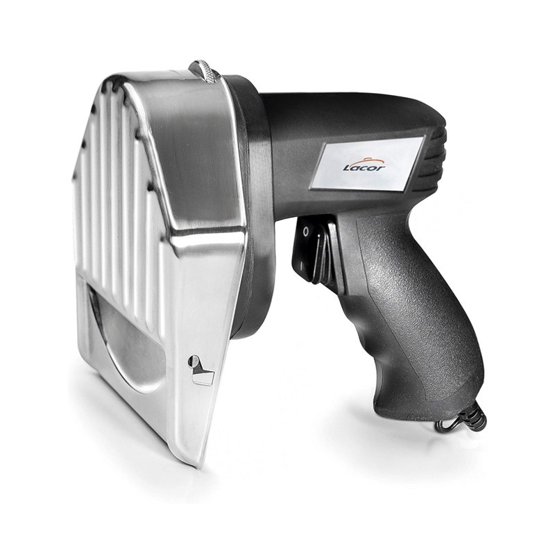 Couteau électrique pour chawarma 80 watts 2800t/mn Diamètre 10cm ep 0-8mm 199x114x184mm Couteau électrique pour chawarma 80 watts 2800t/mn Diamètre 10cm ep 0-8mm 199x114x184mm