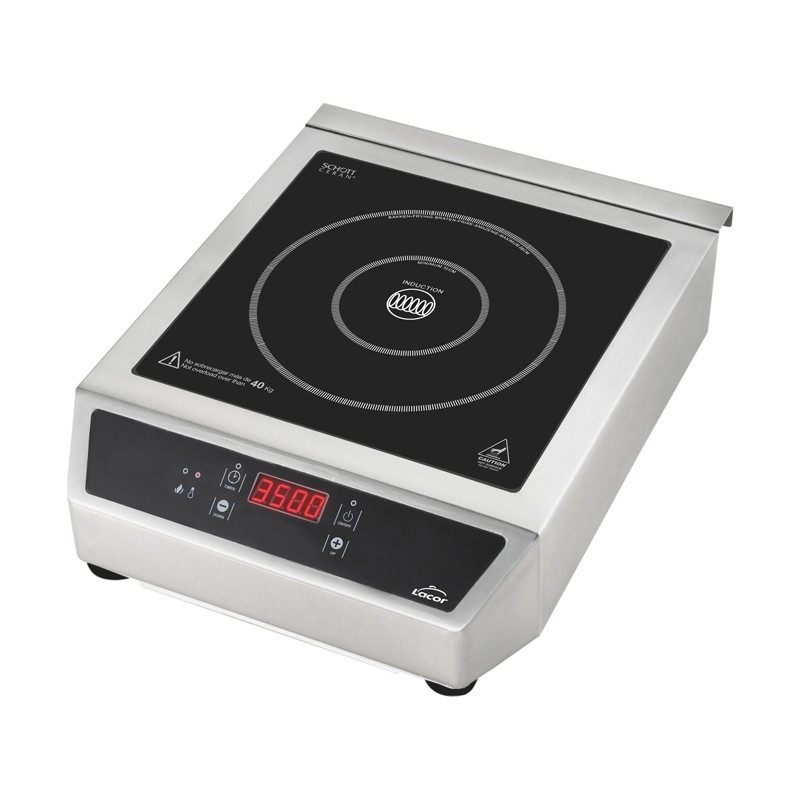 Plaque induction professionnelle 3500 watts 34x43xh12cm Diamètre 12/28cm Plaque induction professionnelle 3500 watts 34x43xh12cm Diamètre 12/28cm