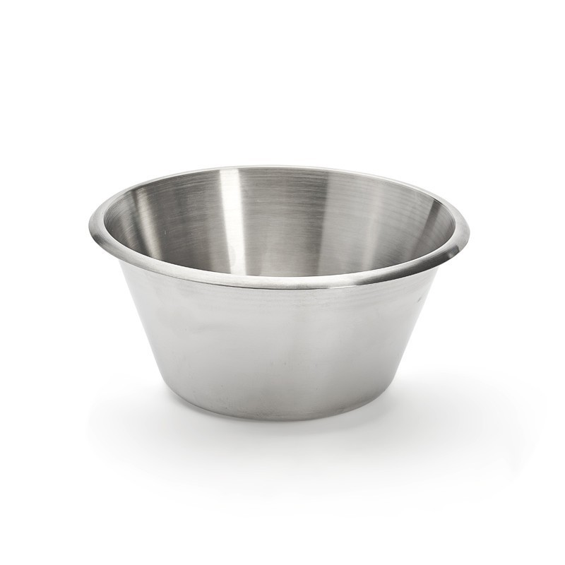 Bassine conique à fond plat en inox Diamètre 20cm 2 litres