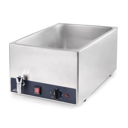 Bain marie électrique en inox GN1/1 Hauteur 150mm 24 Longueur temperateur 85°c 1300 watts 220 volts 615x390x300mm