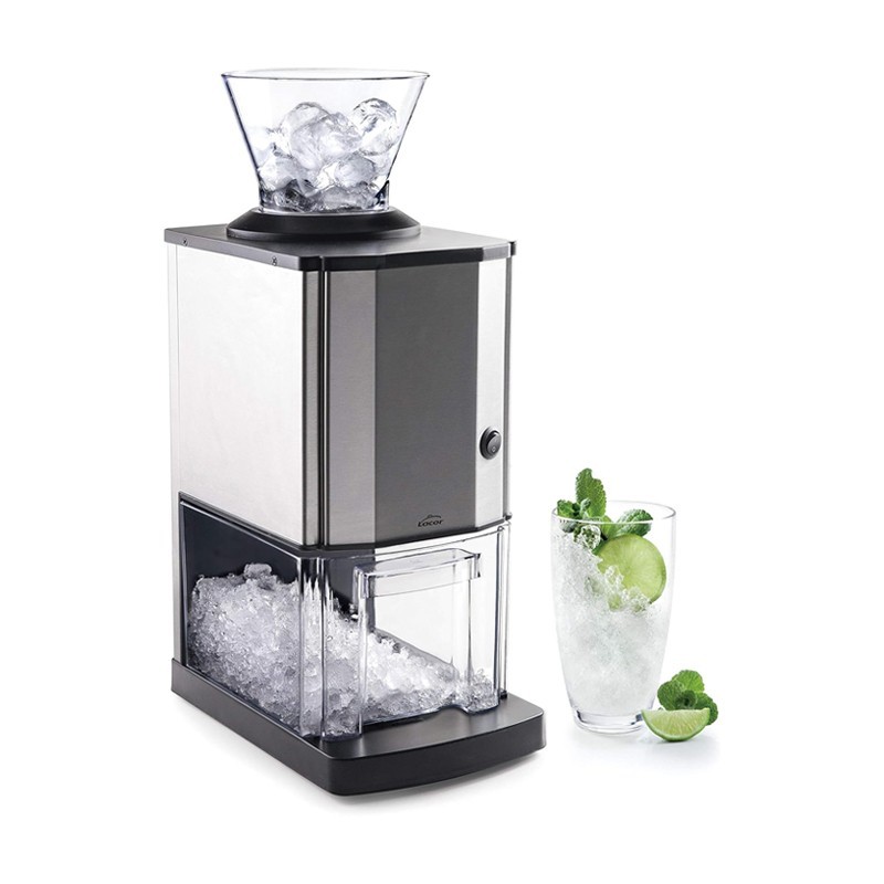 Broyeur à glacon électrique 80 watts 12kg/h 2,8L 170x290x475mm
