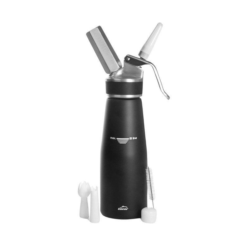 Siphon à crème chantilly noir 1 litre Siphon à crème chantilly noir 1 litre