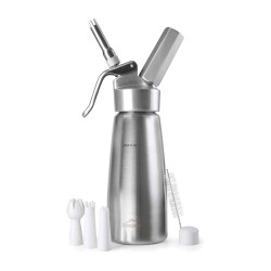 Siphon à crème chantilly en inox et aluminium 1 litre