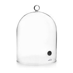 Cloche à fumer en verre pour cocktails Diamètre 18.5cm Hauteur 22cm