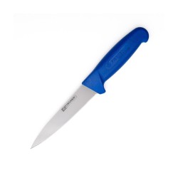 Couteau à saigner inox manche bleue 14cm