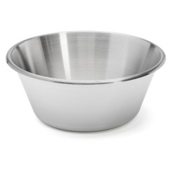 Bassine conique à fond plat en inox Diamètre 40cm 15,7 litres