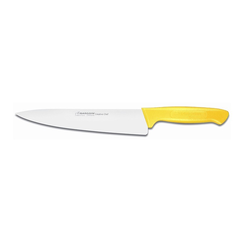 Couteau de cuisine manche jaune 20cm Couteau de cuisine manche jaune 20cm