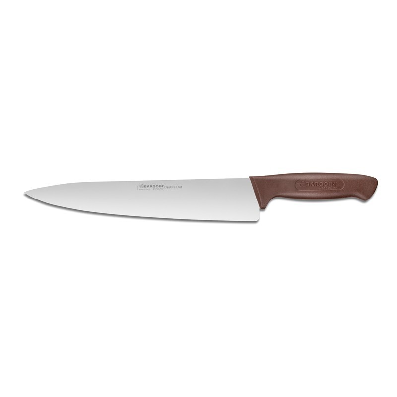 Couteau de cuisine manche marron 26cm Couteau de cuisine manche marron 26cm