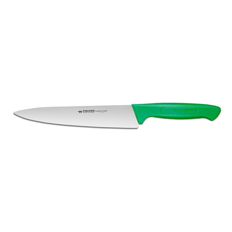 Couteau de cuisine manche vert 26cm Couteau de cuisine manche vert 26cm