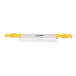 Couteaux fromage 2 poignées jaune 33cm