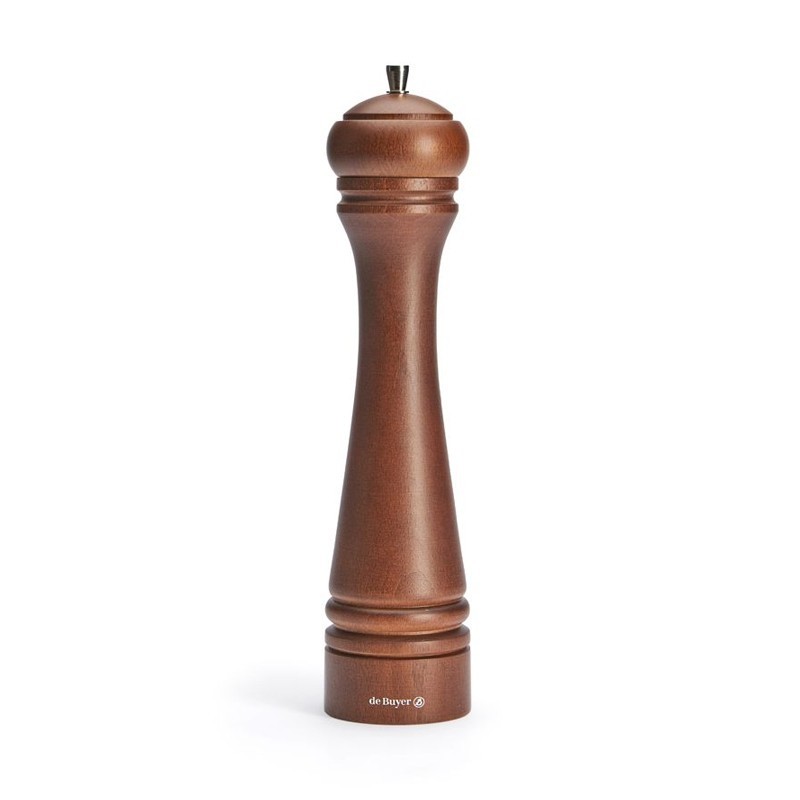 Moulin à sel "java" en bois fonce Longueur 21cm Moulin à sel "java" en bois fonce Longueur 21cm