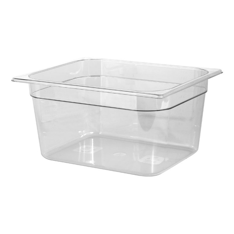 Bac en polycarbonate GN1/2 Hauteur 150mm Bac en polycarbonate GN1/2 Hauteur 150mm