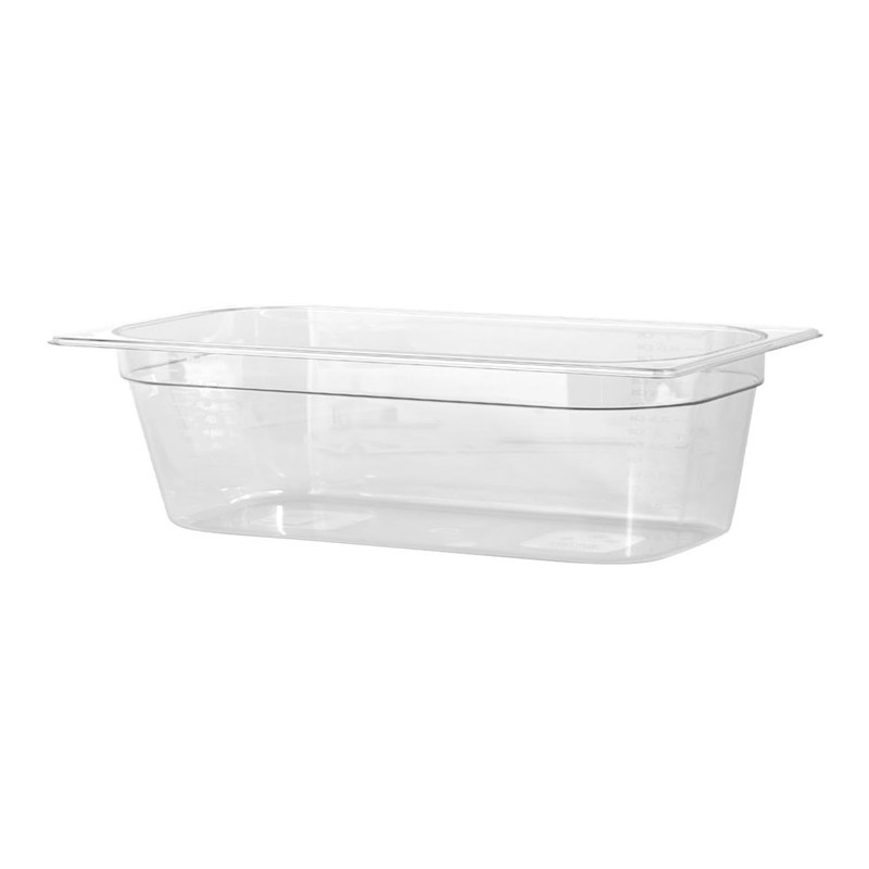 Bac en polycarbonate GN1/3 Hauteur 100mm Bac en polycarbonate GN1/3 Hauteur 100mm