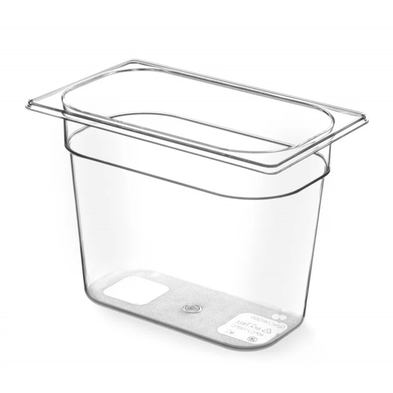 Bac en polycarbonate GN1/4 Hauteur 65mm Bac en polycarbonate GN1/4 Hauteur 65mm