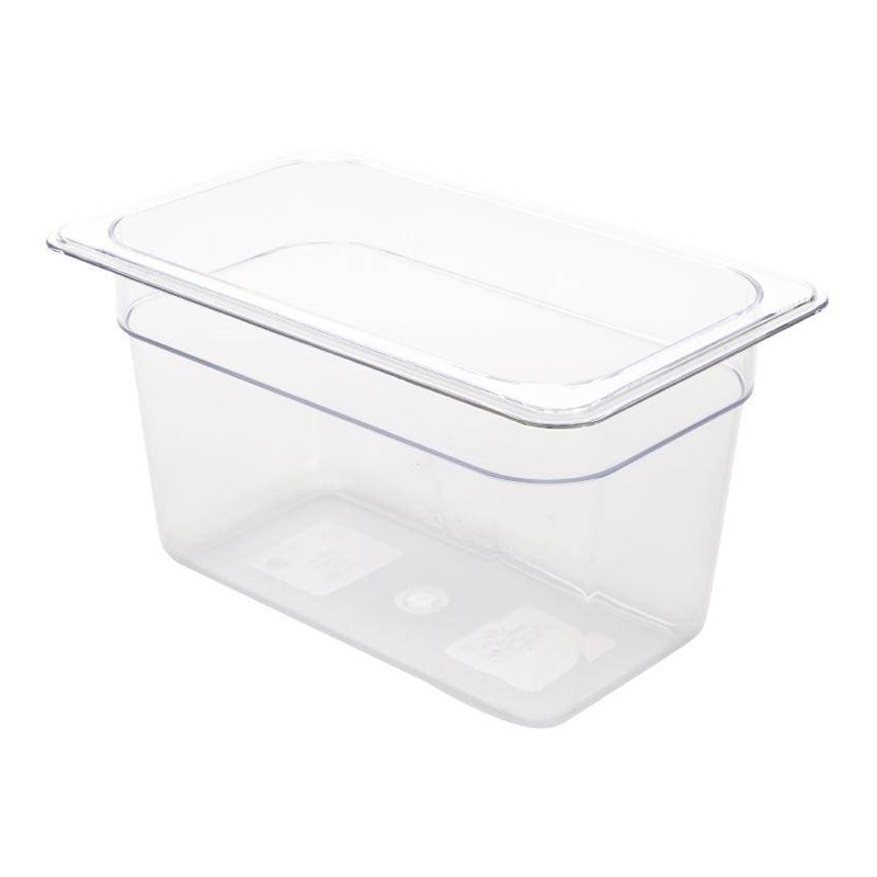 Bac en polycarbonate GN1/4 Hauteur 150mm Bac en polycarbonate GN1/4 Hauteur 150mm