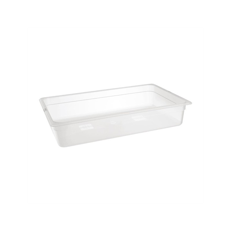 Bac en polypropylène GN1/1 Hauteur 100mm 13.3l -40°+80°c Bac en polypropylène GN1/1 Hauteur 100mm 13.3l -40°+80°c