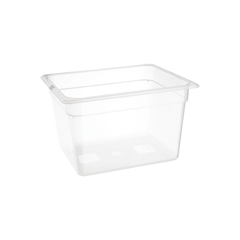 Bac en polypropylène GN1/2 Hauteur 200mm 11.9l -40°+80°c Bac en polypropylène GN1/2 Hauteur 200mm 11.9l -40°+80°c