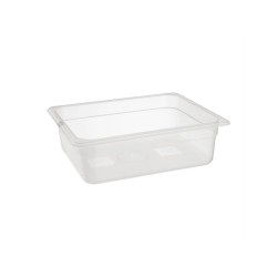 Bac en polypropylène GN1/2 Hauteur 100mm 6.1l -40°+80°c
