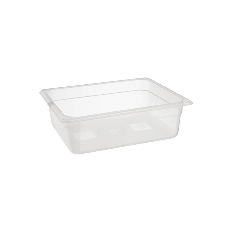 Bac en polypropylène GN1/2 Hauteur 100mm 6.1l -40°+80°c Bac en polypropylène GN1/2 Hauteur 100mm 6.1l -40°+80°c