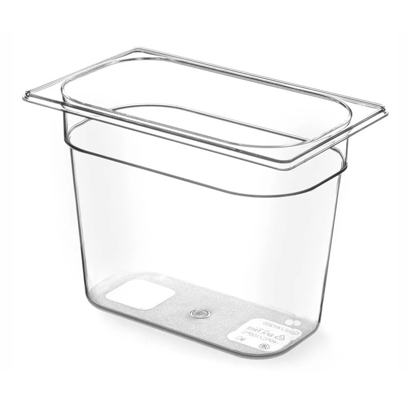 Bac en polypropylène GN1/4 Hauteur 200mm 4.8l -40°+80°c Bac en polypropylène GN1/4 Hauteur 200mm 4.8l -40°+80°c