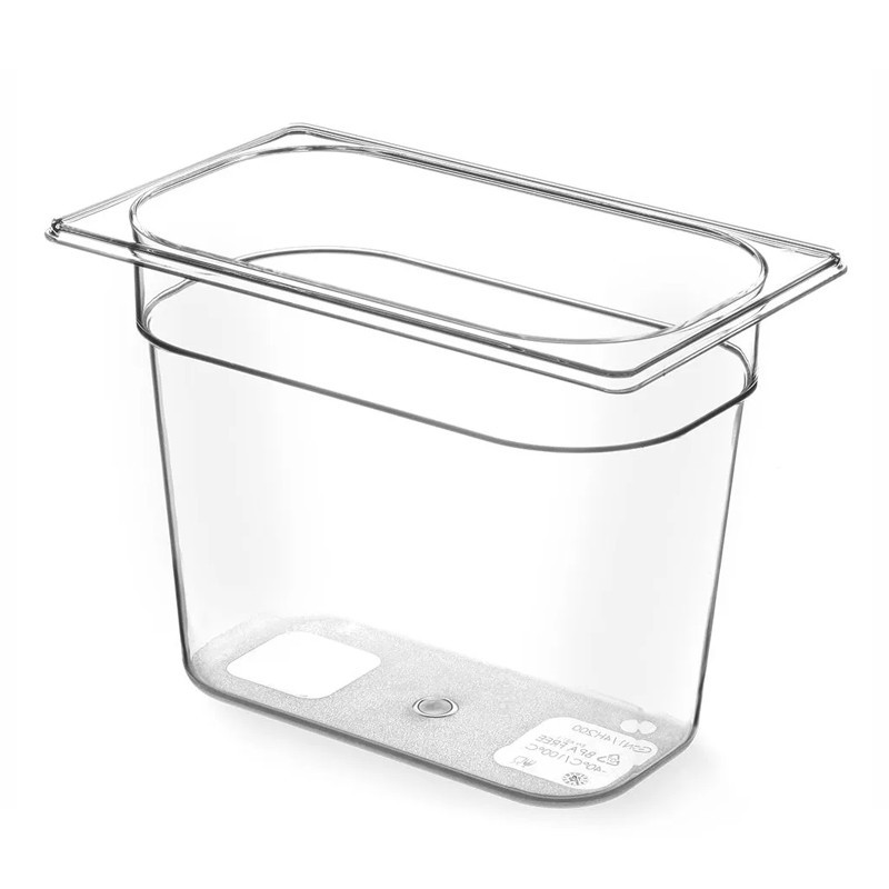 Bac en polypropylène GN1/4 Hauteur 65mm 1.7l -40°+80°c Bac en polypropylène GN1/4 Hauteur 65mm 1.7l -40°+80°c