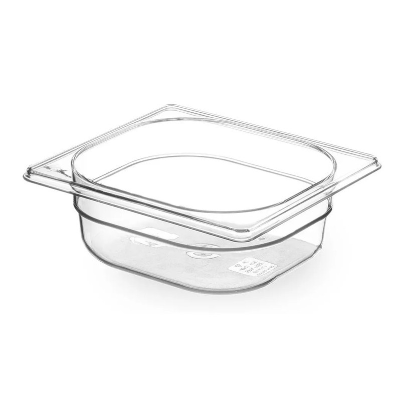 Bac en polypropylène GN1/6 Hauteur 100mm 1.6l -40°+80°c Bac en polypropylène GN1/6 Hauteur 100mm 1.6l -40°+80°c