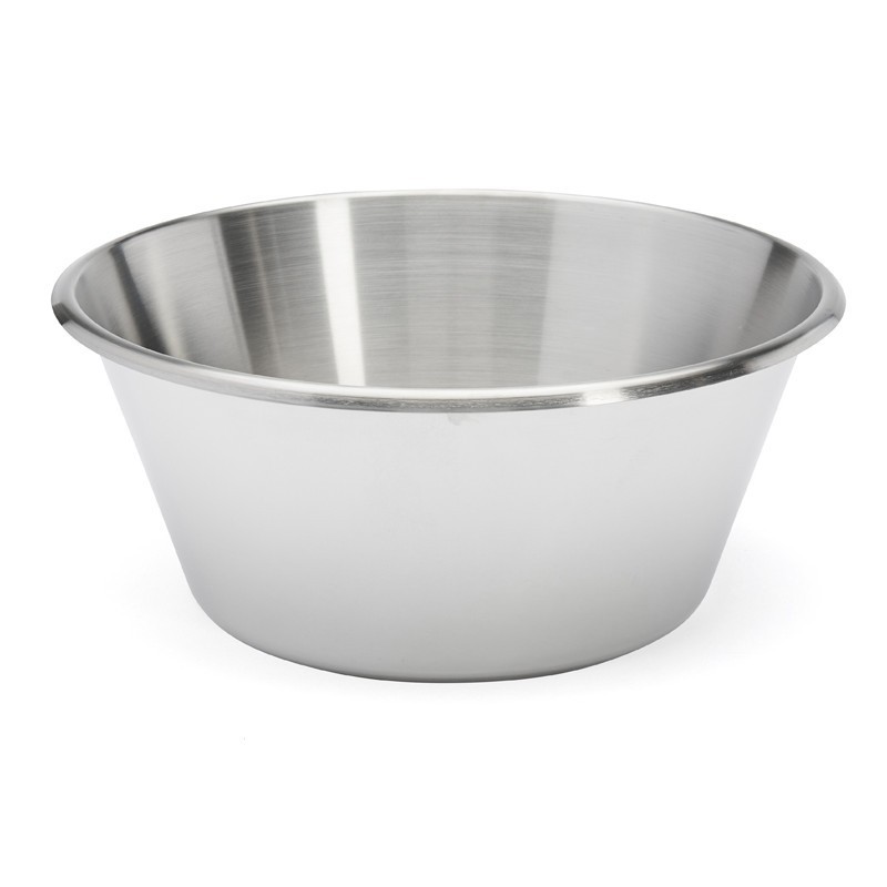 Bassine conique à fond plat en inox Diamètre 32cm 8 litres